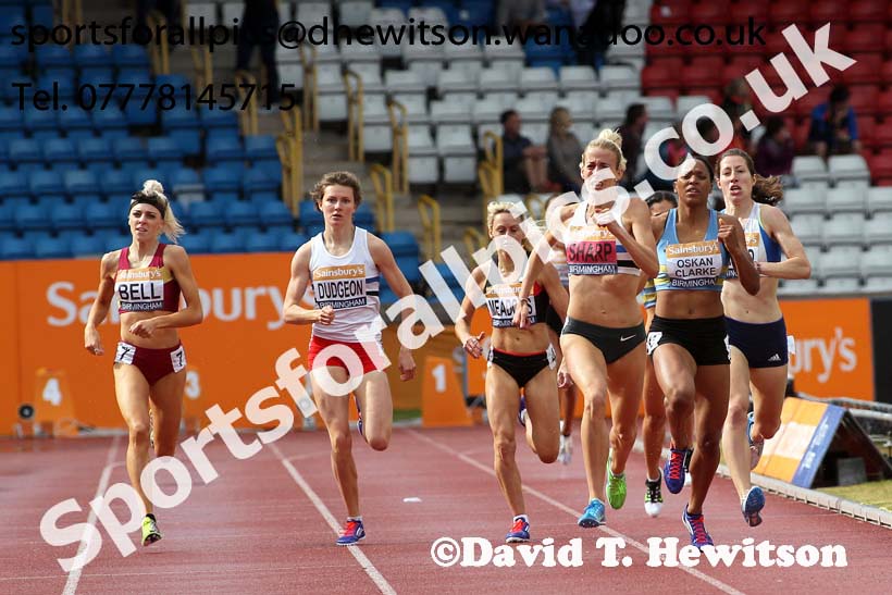 Womens 800 metres, Sainsbury's British Champs, Alexander Stadium, Birmingham. Photo: David T. Hewitson/Sprts for All Pics